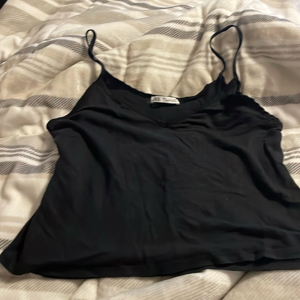 Zara‎ Black Tank Sz S